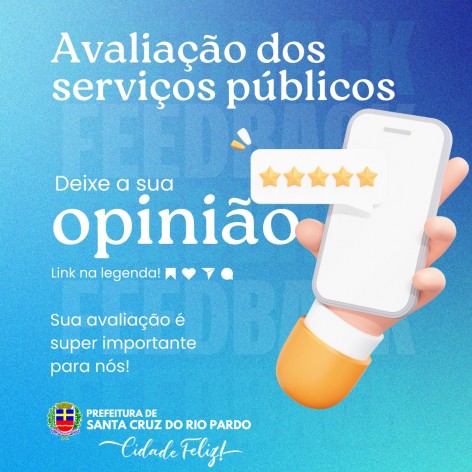 [ADMINISTRAÇÃO] AVALIAÇÃO DOS SERVIÇOS PUBLICOS